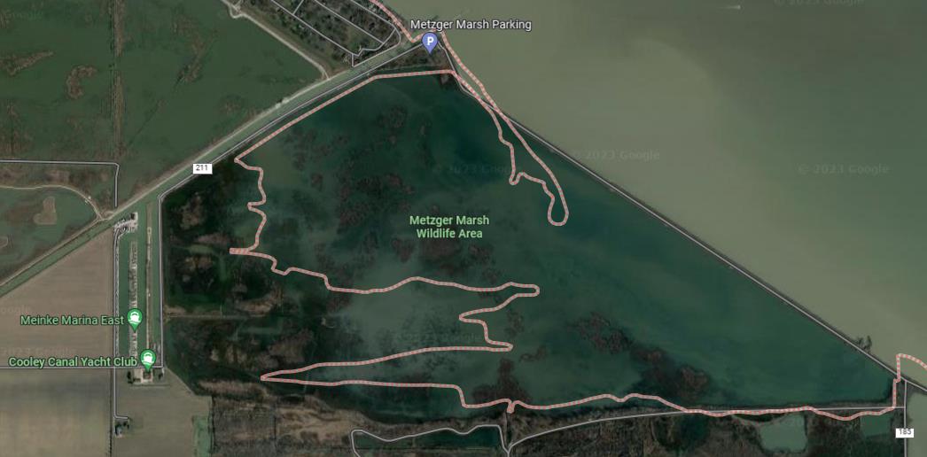 Metzger Marsh map